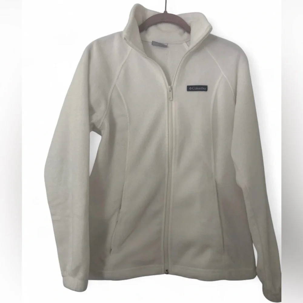 Columbia Women's Cream Full‑Zip Teddy Fleece Jacket